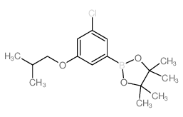 3-氯-5-异丁氧基苯硼酸频那醇酯结构式