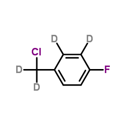 4-Fluorobenzyl chloride-d4 Structure