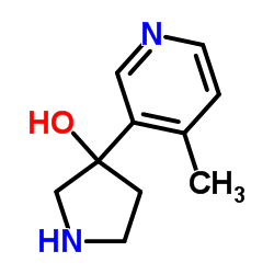 3-(4-Methyl-3-pyridinyl)-3-pyrrolidinol结构式