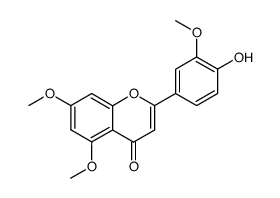 4'-Hydroxy-5,7,3'-trimethoxyflavone结构式