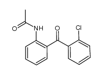 N-(2-(2-chlorobenzoyl)phenyl)acetamide Structure