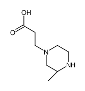 3-[(3R)-3-methylpiperazin-1-yl]propanoic acid Structure