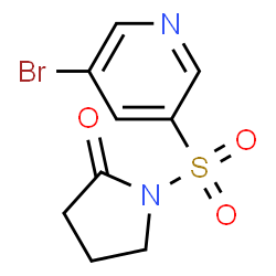 1-(5-bromopyridin-3-ylsulfonyl)pyrrolidin-2-one structure