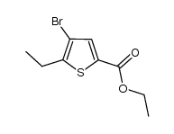 ethyl 4-bromo-5-ethylthiophene-2-carboxylate结构式