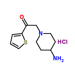 2-(4-Amino-piperidin-1-yl)-1-thiophen-2-yl-ethanone hydrochloride Structure