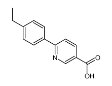 6-(4-ethylphenyl)pyridine-3-carboxylic acid结构式