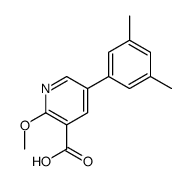 5-(3,5-dimethylphenyl)-2-methoxypyridine-3-carboxylic acid Structure