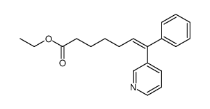 (Z)-7-phenyl-7-(3-pyridyl)-6-heptenoate ethyl ester结构式