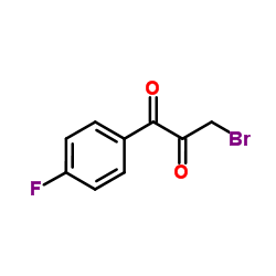 3-Bromo-1-(4-fluorophenyl)-1,2-propanedione Structure