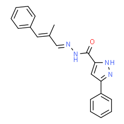 N-((1E,2E)-2-methyl-3-phenylallylidene)-3-phenyl-1H-pyrazole-5-carbohydrazide picture