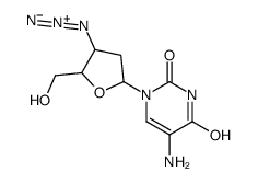 5-amino-1-[4-azido-5-(hydroxymethyl)oxolan-2-yl]pyrimidine-2,4-dione Structure
