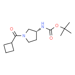 (R)-tert-Butyl 1-(cyclobutanecarbonyl)pyrrolidin-3-ylcarbamate structure