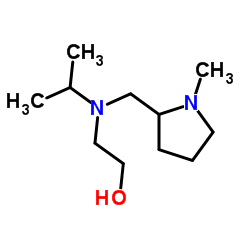 2-{Isopropyl[(1-methyl-2-pyrrolidinyl)methyl]amino}ethanol结构式