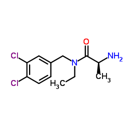 N-(3,4-Dichlorobenzyl)-N-ethyl-L-alaninamide结构式