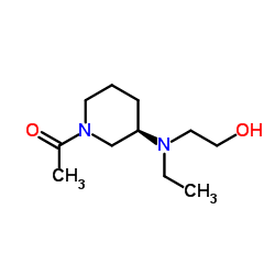 1-{(3R)-3-[Ethyl(2-hydroxyethyl)amino]-1-piperidinyl}ethanone Structure