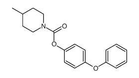 (4-phenoxyphenyl) 4-methylpiperidine-1-carboxylate结构式