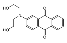 2-[bis(2-hydroxyethyl)amino]anthracene-9,10-dione结构式