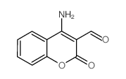 4-amino-2-oxochromene-3-carbaldehyde结构式