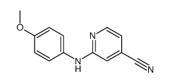 2-[(4-methoxyphenyl)amino]isonicotinonitrile structure