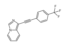1-(4-trifluoromethylphenylethynyl)imidazo[1,5-a]pyridine Structure
