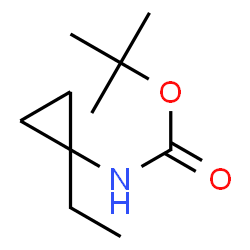 tert-butyl N-(1-ethylcyclopropyl)carbamate Structure