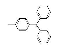 p-Methylphenyl-diphenylmethyliumion结构式