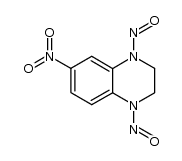 6-nitro-1,4-dinitroso-1,2,3,4-tetrahydroquinoxaline结构式