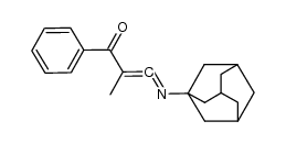 3-(adamantan-1-ylimino)-2-methyl-1-phenylprop-2-en-1-one结构式