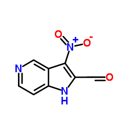 3-Nitro-1H-pyrrolo[3,2-c]pyridine-2-carbaldehyde结构式