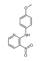 (4-methoxy-phenyl)-(3-nitro-pyridin-2-yl)-amine结构式