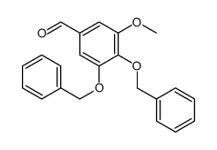 3-methoxy-4,5-bis(phenylmethoxy)benzaldehyde Structure