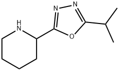 2-[5-(Propan-2-yl)-1,3,4-oxadiazol-2-yl]piperidine结构式