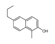 1-methyl-6-propylnaphthalen-2-ol结构式