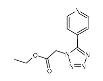 ethyl 5-(4-pyridyl)-1H-tetrazole-1-acetate Structure