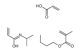 butyl 2-methylprop-2-enoate,N-propan-2-ylprop-2-enamide,prop-2-enoic acid Structure