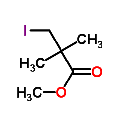 Methyl 3-iodo-2,2-dimethylpropanoate结构式