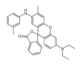 6'-(diethylamino)-3'-methyl-2'-(3-methylanilino)spiro[2-benzofuran-3,9'-xanthene]-1-one Structure