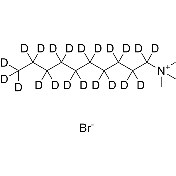 N,N,N-Trimethyldecan-1-aminium-d21 bromide结构式