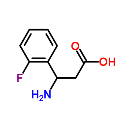 3-Amino-3-(2-fluorophenyl)propanoic acid structure