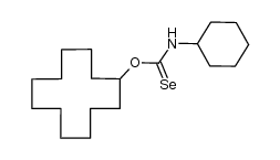 O-cyclododecyl-N-cyclohexylselenocarbamate结构式