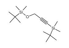 1-(tert-butyldimethylsilyl)-3-(tert-butyldimethylsilyloxy)propyne结构式