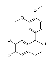 1-(3',4'-dimethoxyphenyl)-6,7-dimethoxy-1,2,3,4-tetrahydroisoquinoline结构式