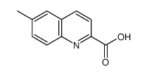 6-methylquinoline-2-carboxylic acid structure