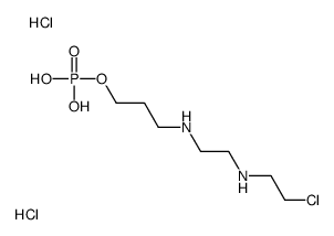 3-[2-(2-chloroethylamino)ethylamino]propyl dihydrogen phosphate,dihydrochloride结构式