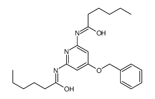 N-[6-(hexanoylamino)-4-phenylmethoxypyridin-2-yl]hexanamide Structure