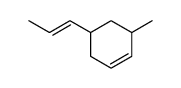 3-methyl-5-propenyl-cyclohexene结构式