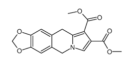 dimethyl 5,10-dihydro-[1,3]benzodioxolo[5,6-f]indolizine-8,9-dicarboxylate结构式