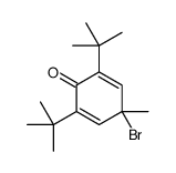 4-bromo-2,6-ditert-butyl-4-methylcyclohexa-2,5-dien-1-one结构式
