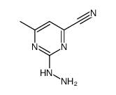 4-Pyrimidinecarbonitrile, 2-hydrazino-6-methyl- (8CI) picture
