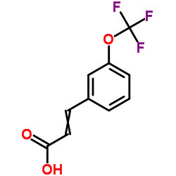 3-[3-(Trifluoromethoxy)phenyl]acrylic acid structure